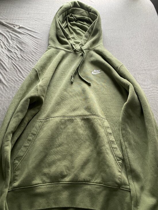 Nike Other - Nike Olive Green Fleece Pullover Hoodie 🟢